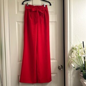 Express Red pants/ wide Leg/ high Rise / size XS/TP